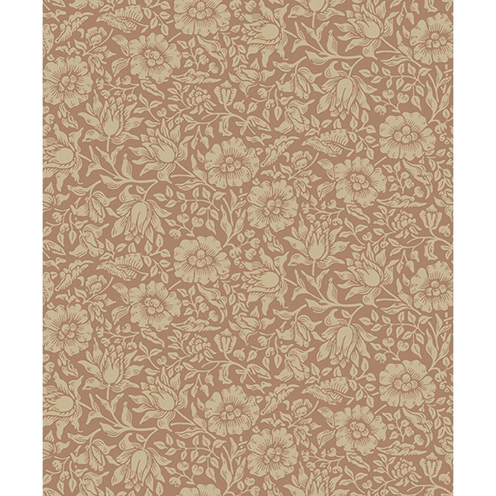 A-Street Prints by Brewster 4153-82040 Mallow Rose Floral Vine Wallpaper