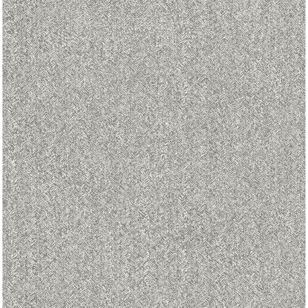 Advantage by Brewster 4157-26163 Ashbee Dark Grey Faux Tweed Wallpaper