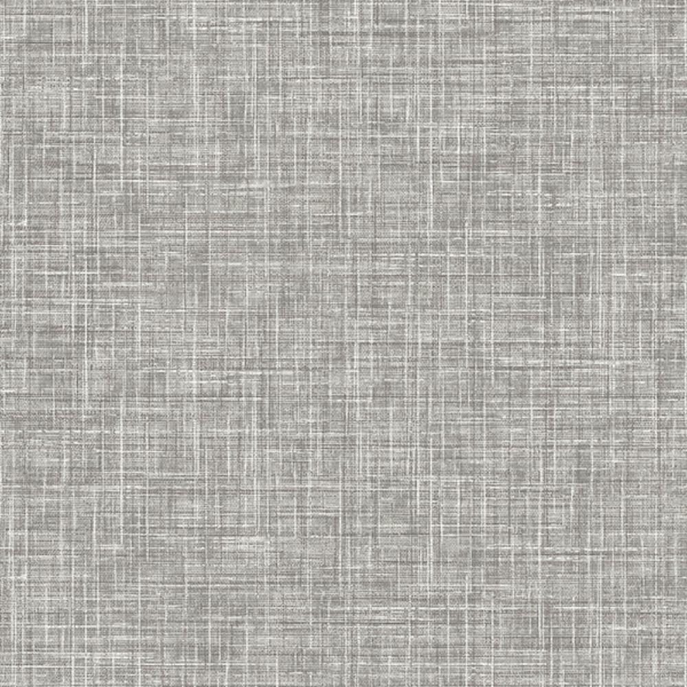 Advantage by Brewster 4157-26354 Emerson Grey Linen Wallpaper