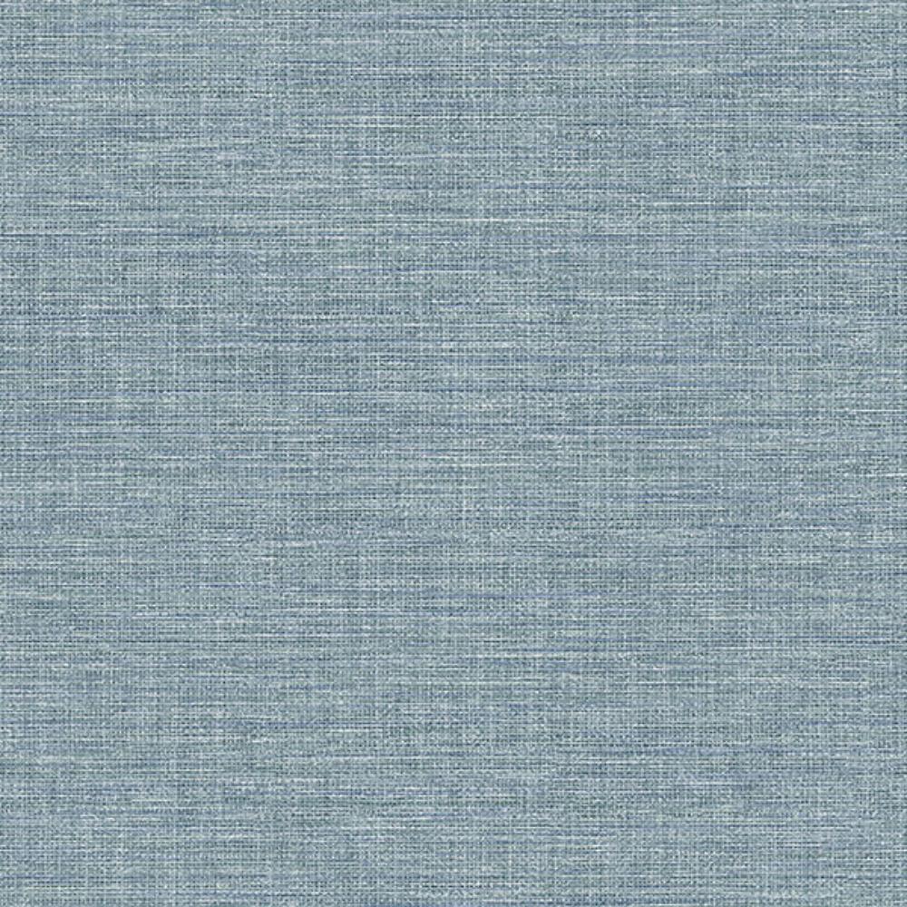 Advantage by Brewster 4157-26459 Exhale Sky Blue Faux Grasscloth Wallpaper