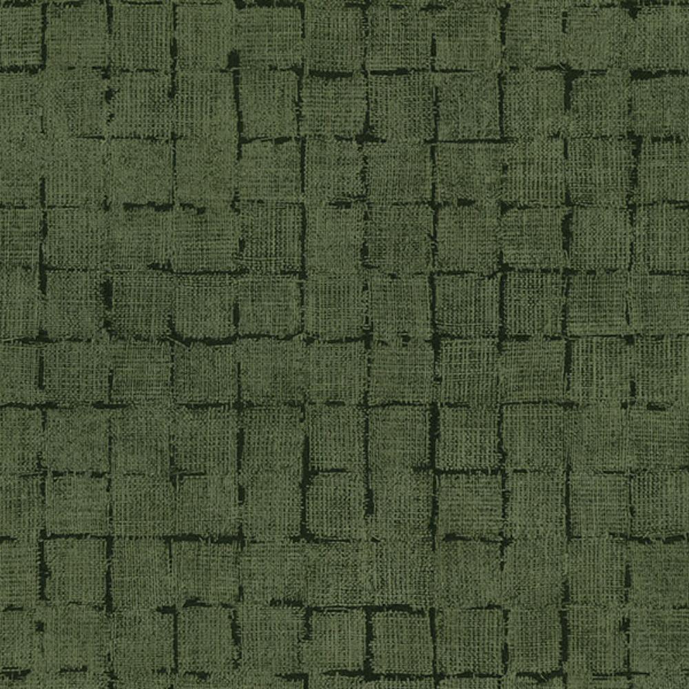 Advantage by Brewster 4157-333455 Blocks Olive Checkered Wallpaper