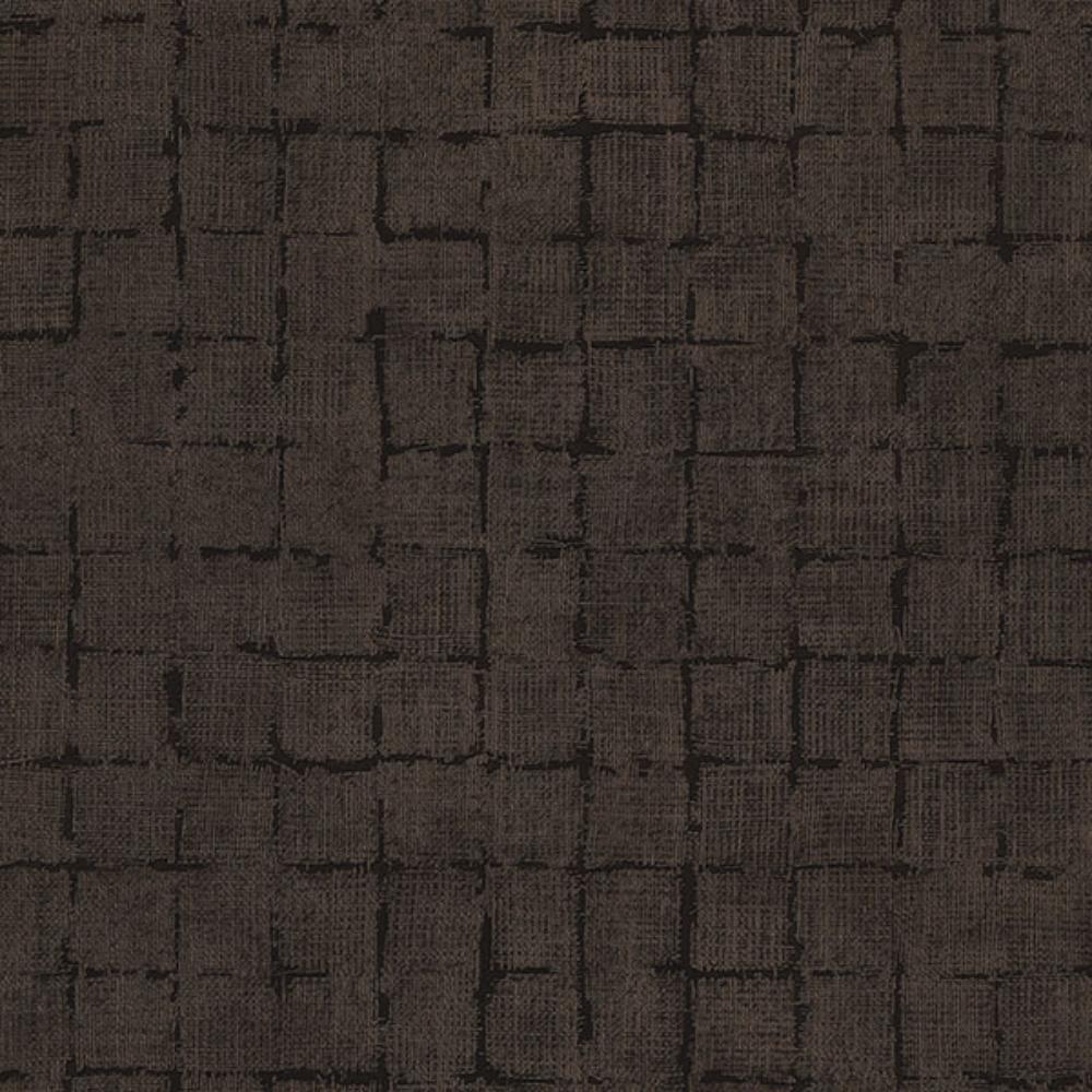 Advantage by Brewster 4157-333458 Blocks Chocolate Checkered Wallpaper