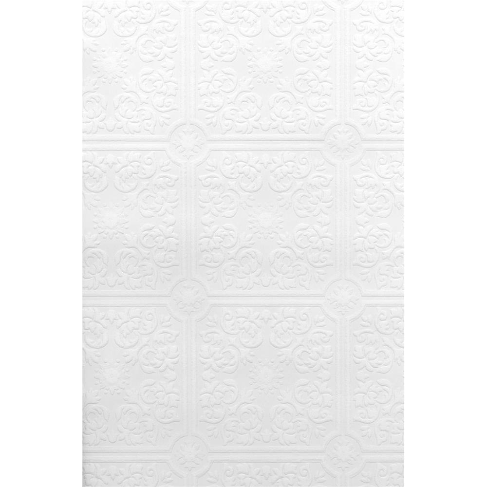 Brewster 497-96291 Paintable Solutions IV Hacienda Tile Texture Paintable Wallpaper in Paintable