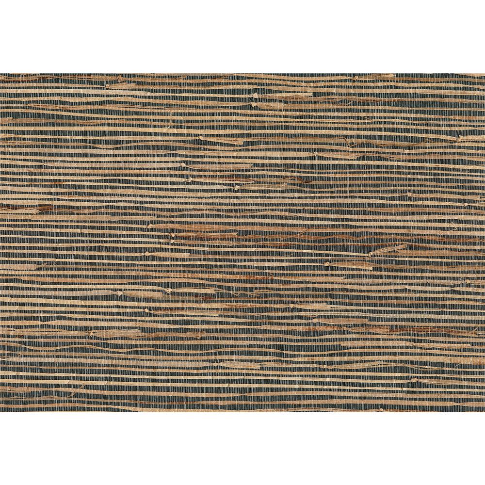 Kenneth James by Brewster 53-65619 Jiangsu Grasscloth Masami Gray Grasscloth Wallpaper in Gray