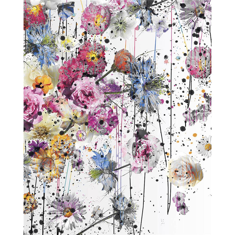 Komar by Brewster 6003A-VD2 Painted Flowers Wall Mural