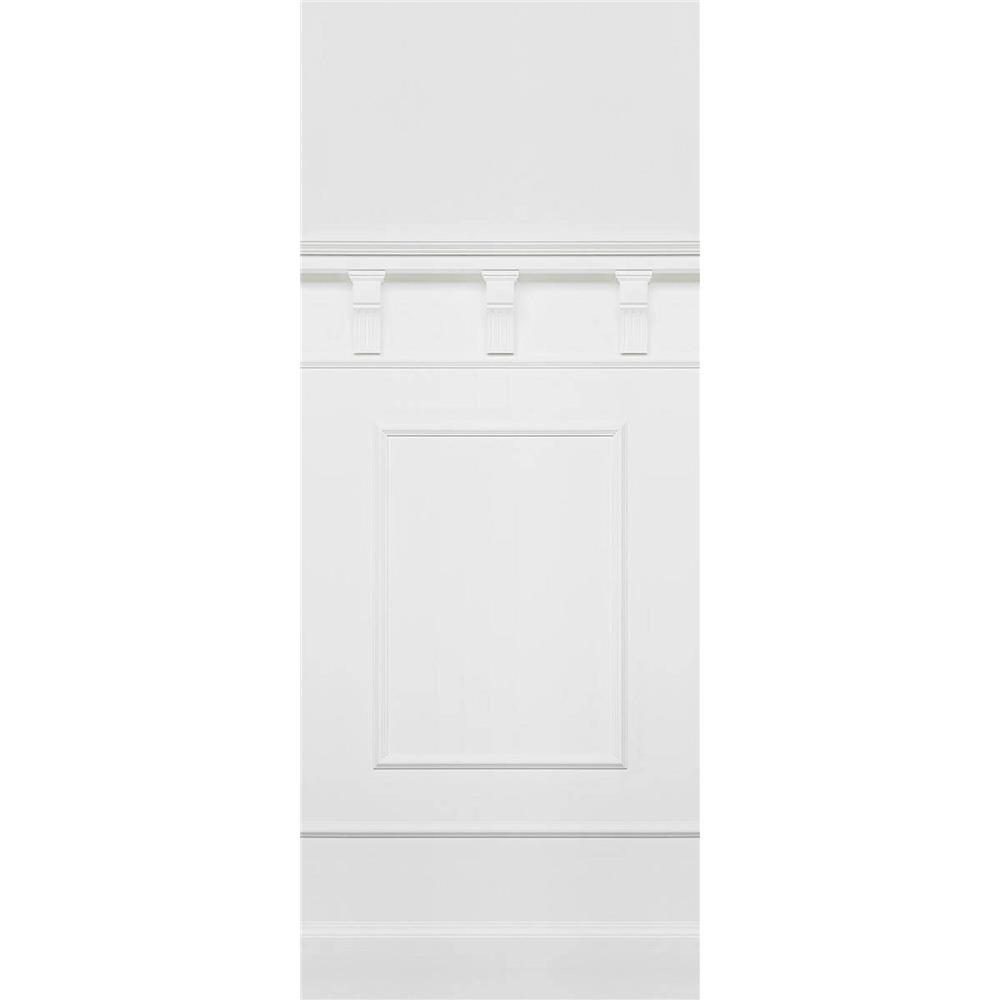 Komar by Brewster 6018A-VD1 White Panel Wall Mural