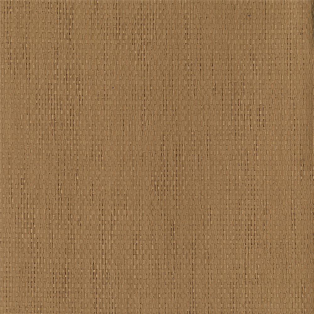 Kenneth James by Brewster 63-54410 Shangri La Lien Light Brown Grasscloth Wallpaper in Light Brown