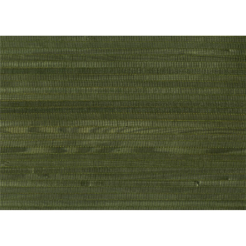 Kenneth James by Brewster 63-54730 Shangri La Mika Sage Grasscloth Wallpaper in Sage