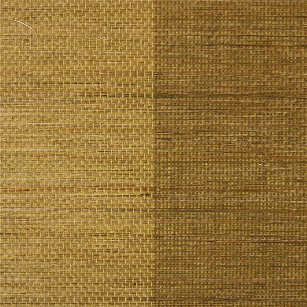 Kenneth James by Brewster 63-54740 Shangri La Yue Ying Light Brown Grasscloth Wallpaper in Light Brown