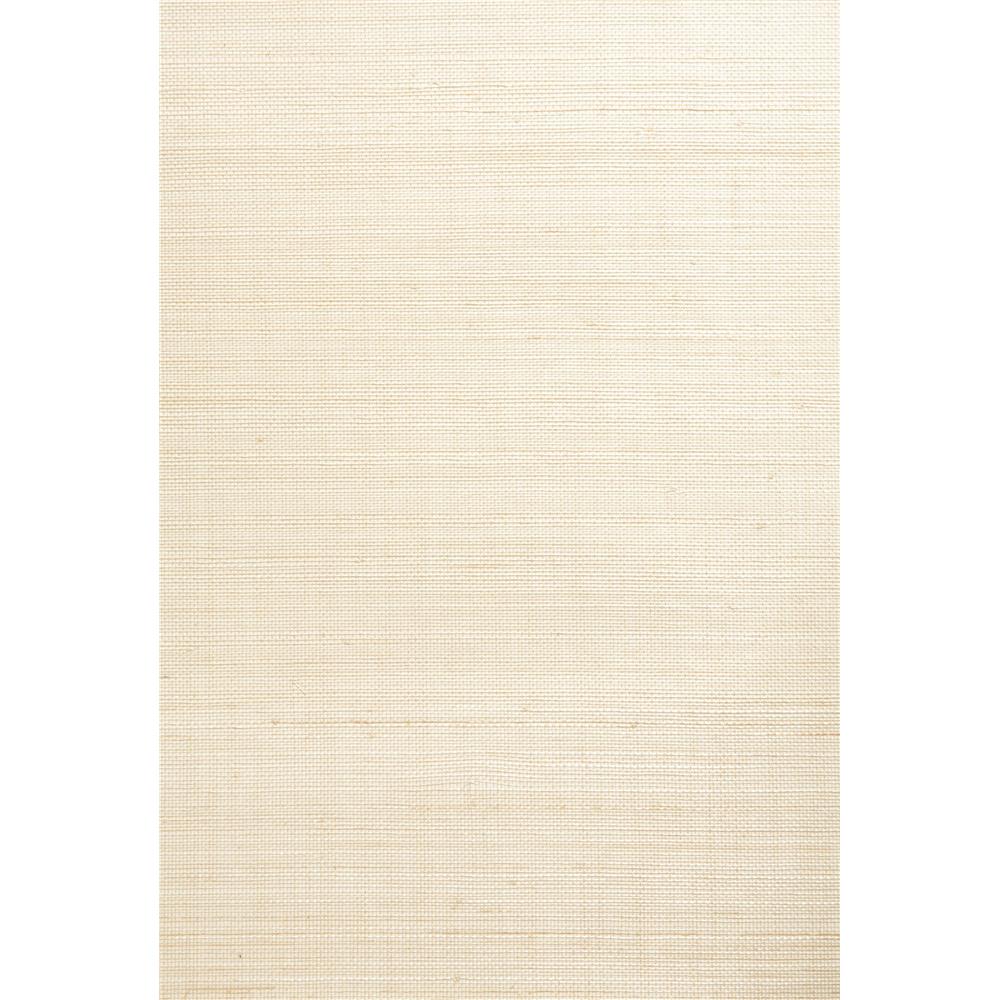 Kenneth James by Brewster 63-54749 Shangri La Sying Cream Grasscloth Wallpaper in Cream