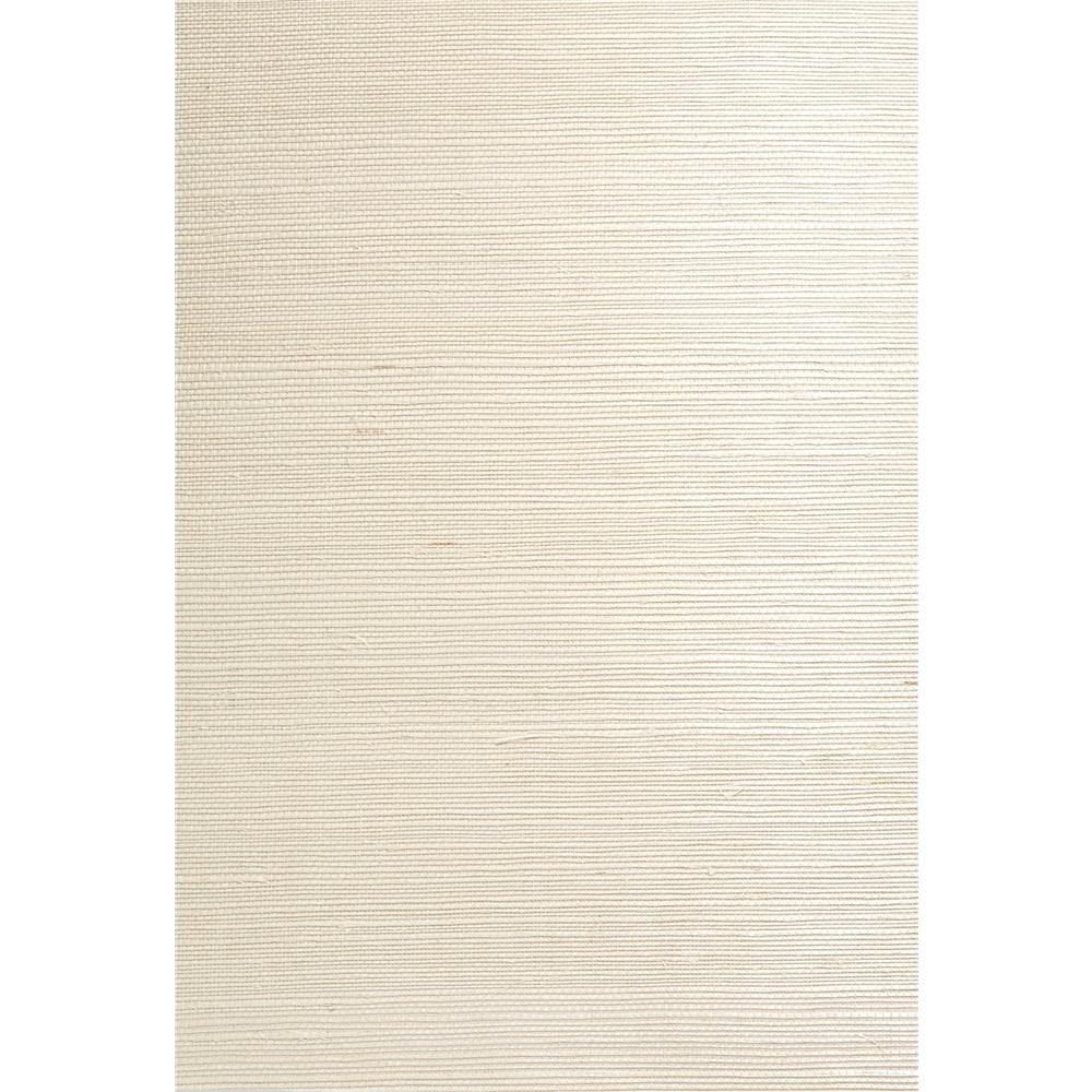 Kenneth James by Brewster 63-54760 Shangri La Pei Cream Grasscloth Wallpaper in Cream