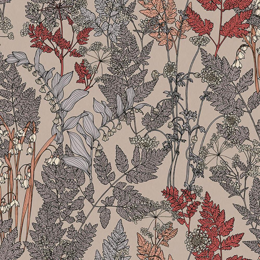 AS Creation by Brewster AS377512 Ayla Neutral Wildflowers Wallpaper