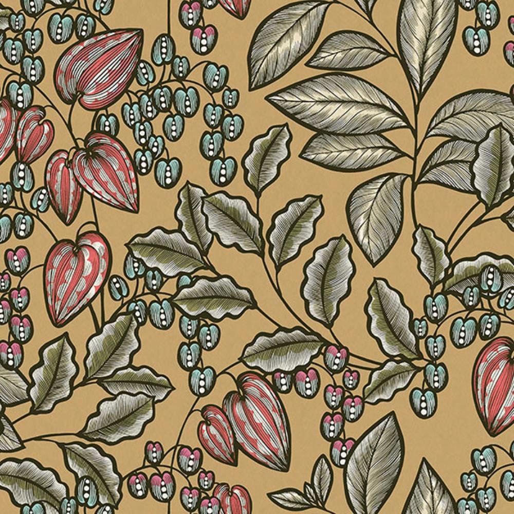 AS Creation by Brewster AS377544 Leif Mustard Vine Trail Wallpaper