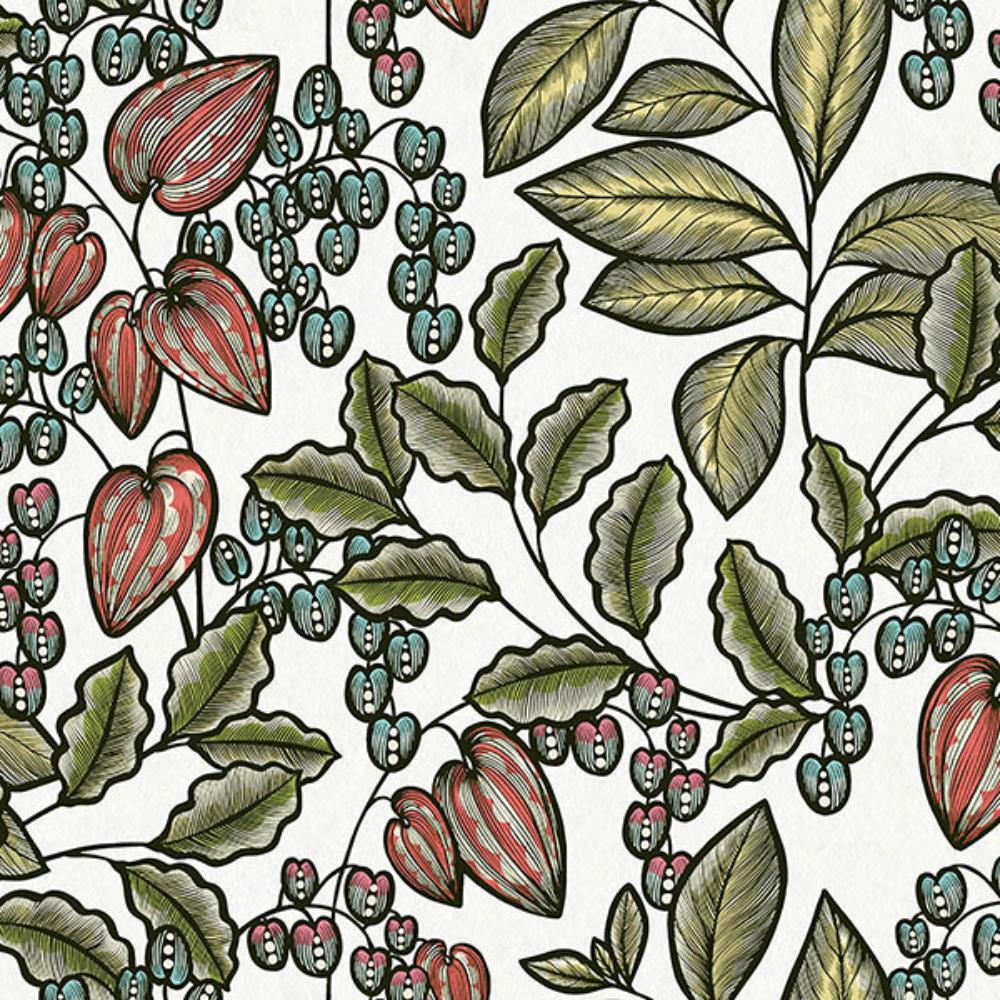 AS Creation by Brewster AS377545 Leif White Vine Trail Wallpaper