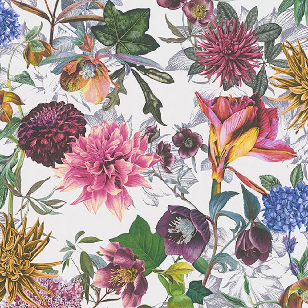 AS Creation by Brewster AS381754 Althea White Flower Garden Wallpaper