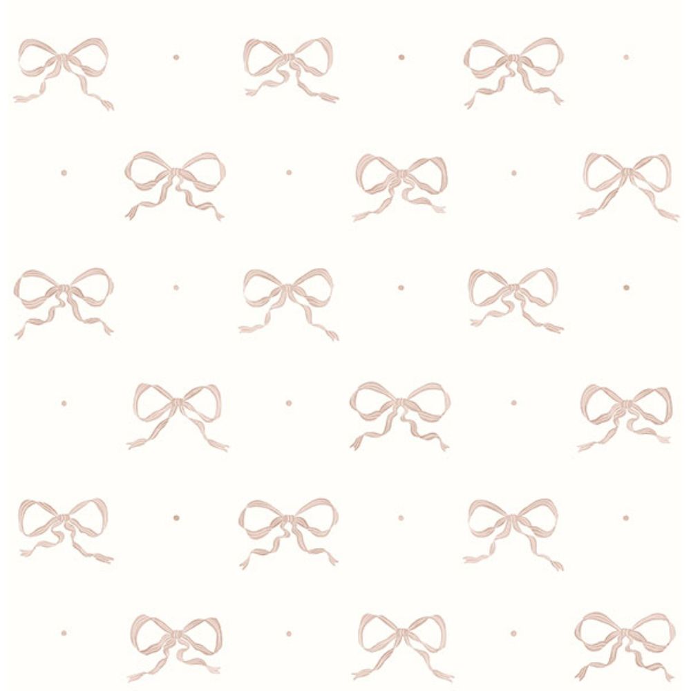 A-Street Prints by Brewster AST4354 Emma Petal Large Bow Wallpaper