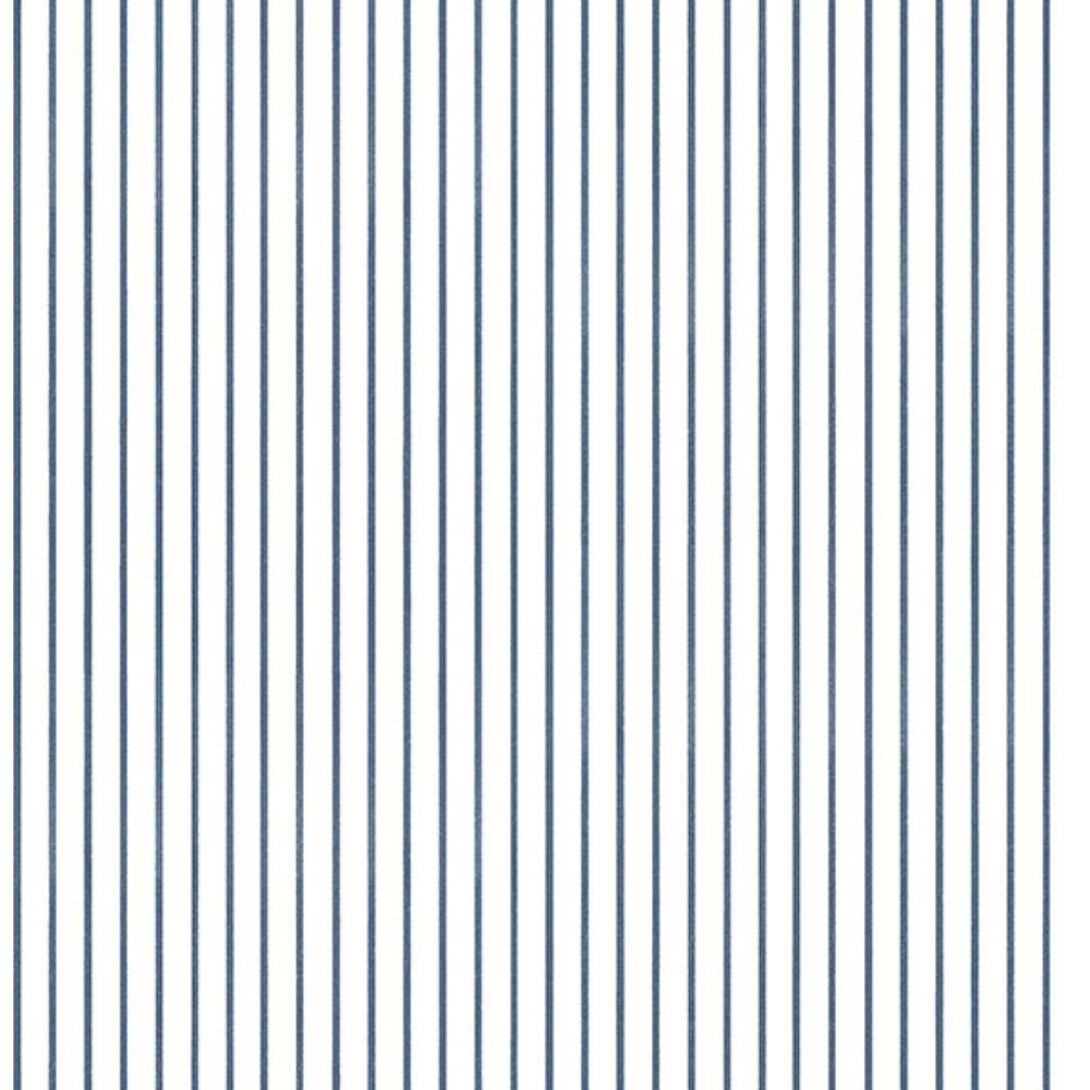 A-Street Prints by Brewster AST4971 Oliver Navy Simple Stripe Wallpaper