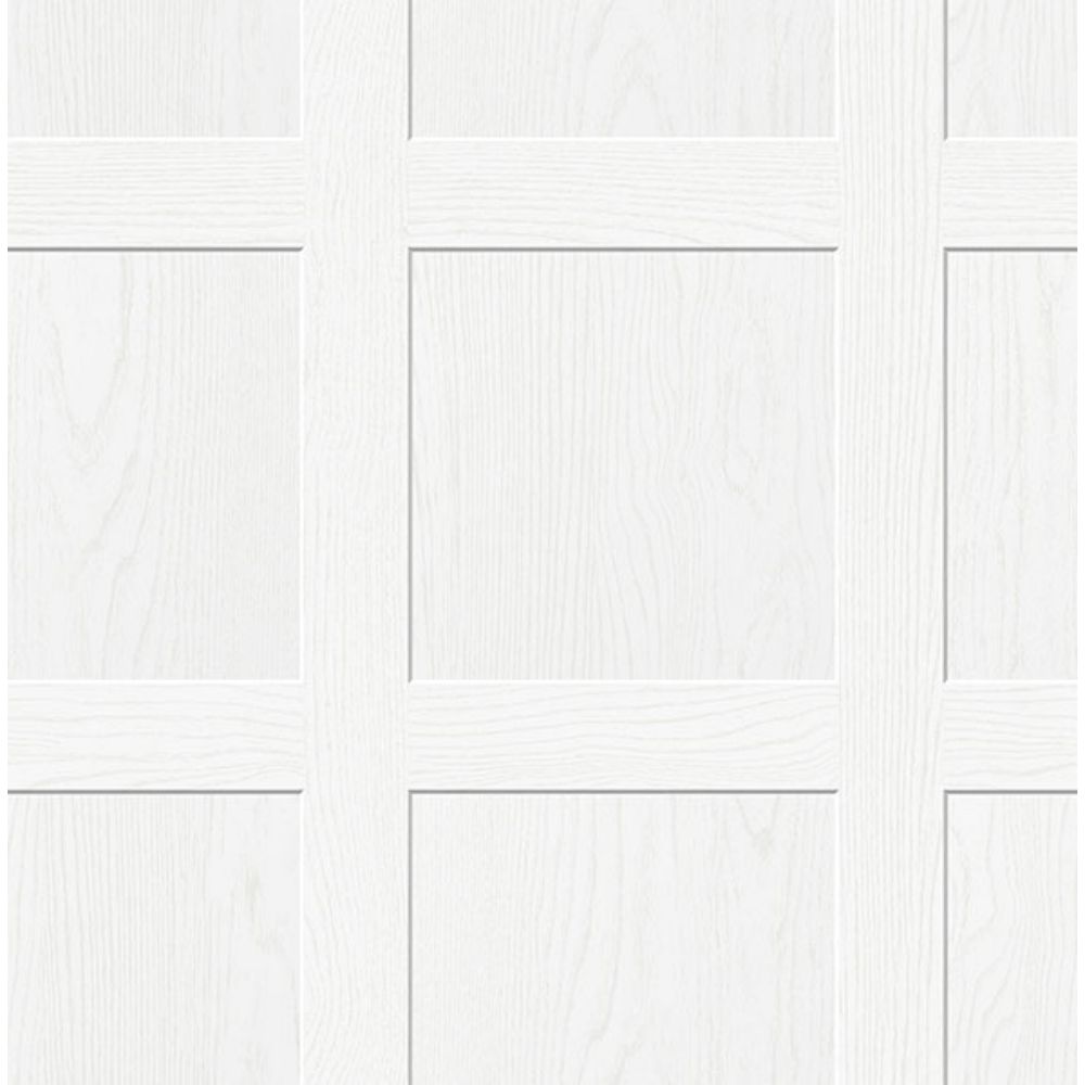 Ashley Stark Home by Brewster ATS4740 White Chase WallCoving Peel & Stick Wallpaper