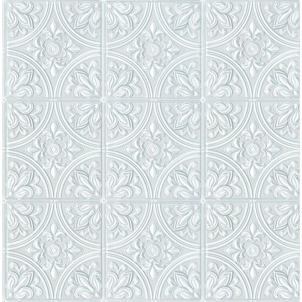 Ashley Stark Home by Brewster ATS4746 White Willa Wall Tile Peel & Stick Wallpaper