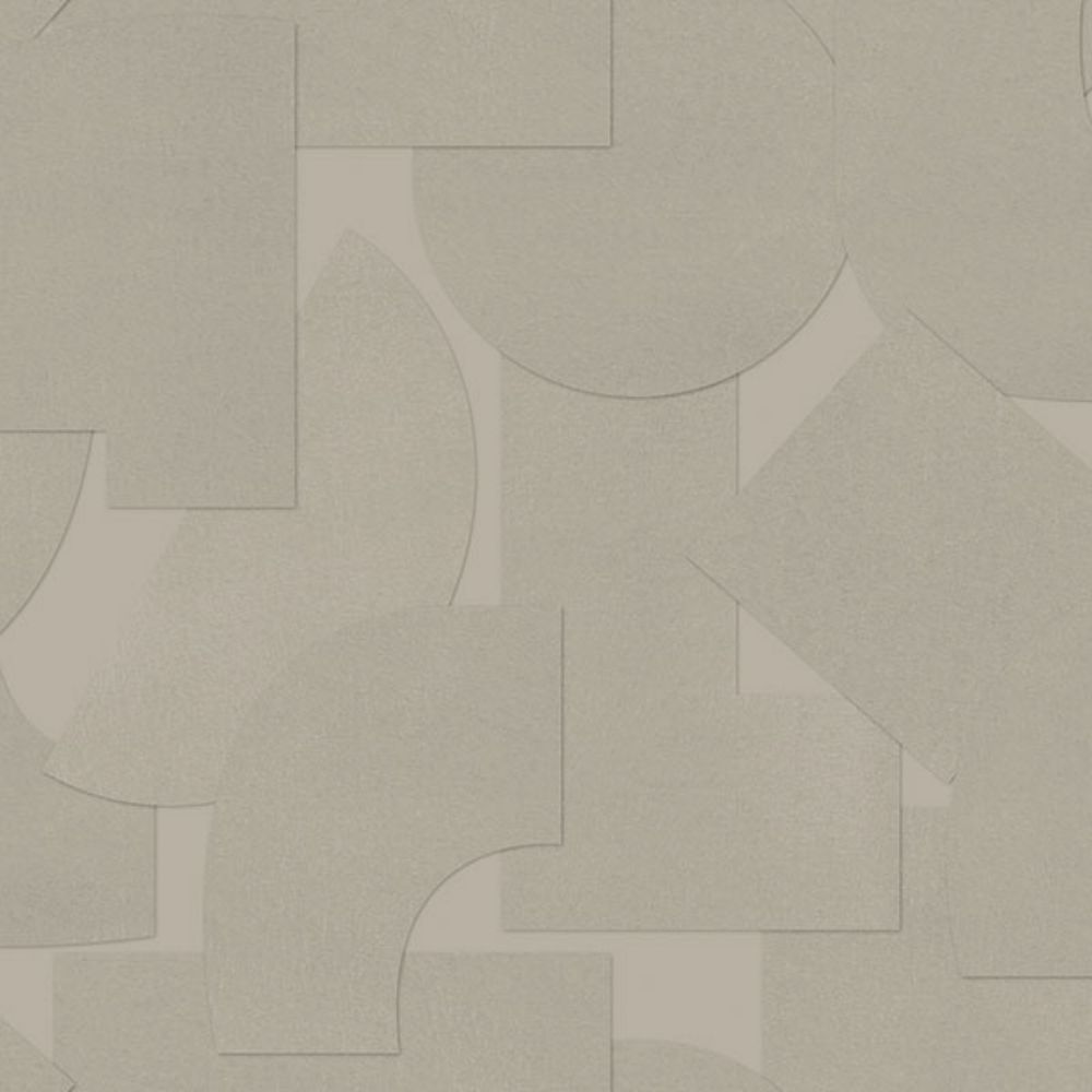 Ashley Stark Home by Brewster ATS4747 Taupe Bas Shapes Peel & Stick Wallpaper