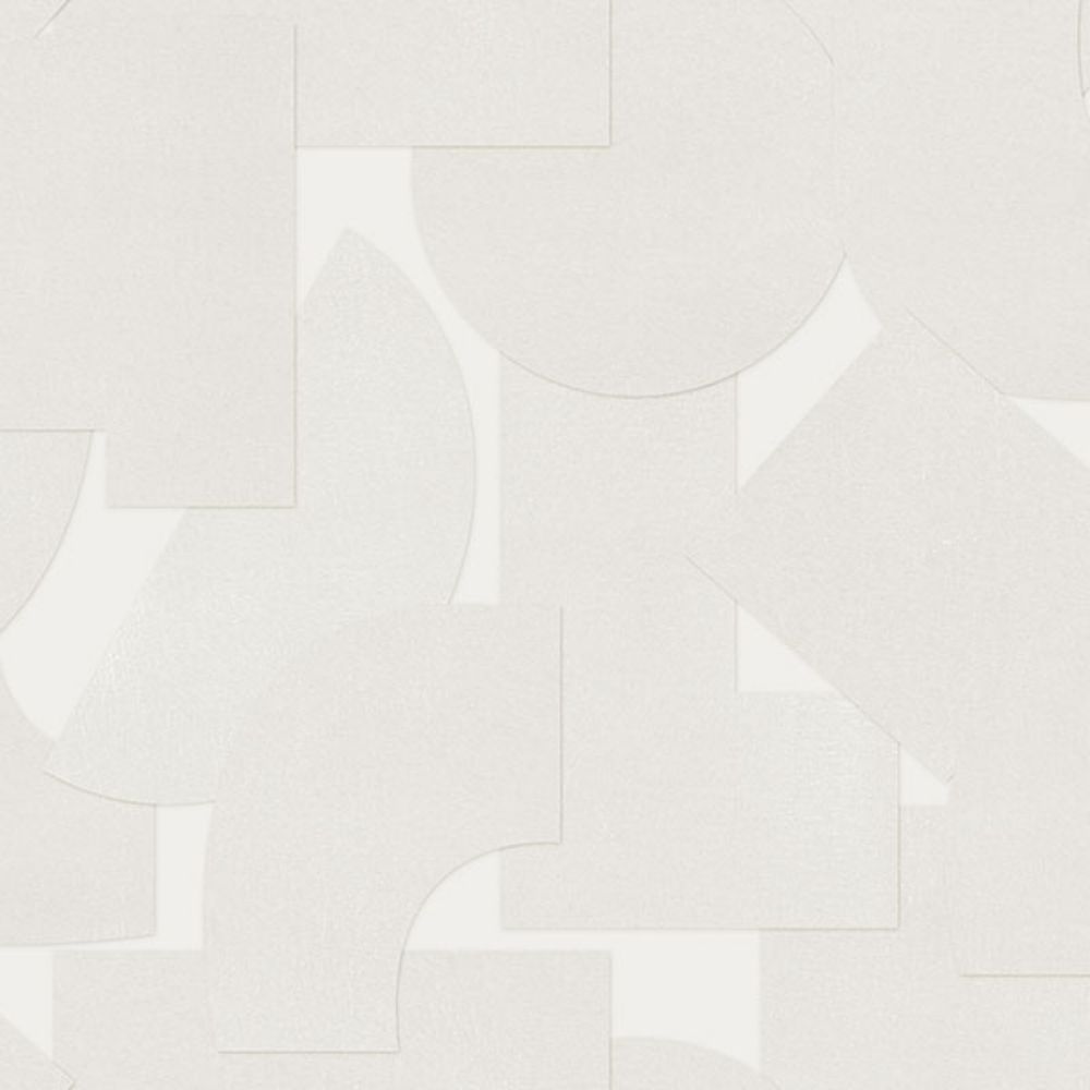Ashley Stark Home by Brewster ATS4748 White Bas Shapes Peel & Stick Wallpaper