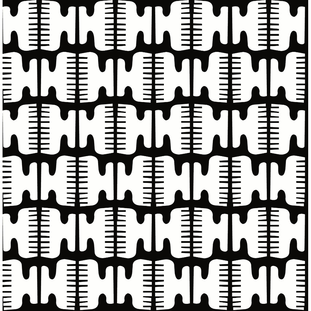 NuWallpaper By Brewster BPS4051 Black Shift Peel & Stick Wallpaper