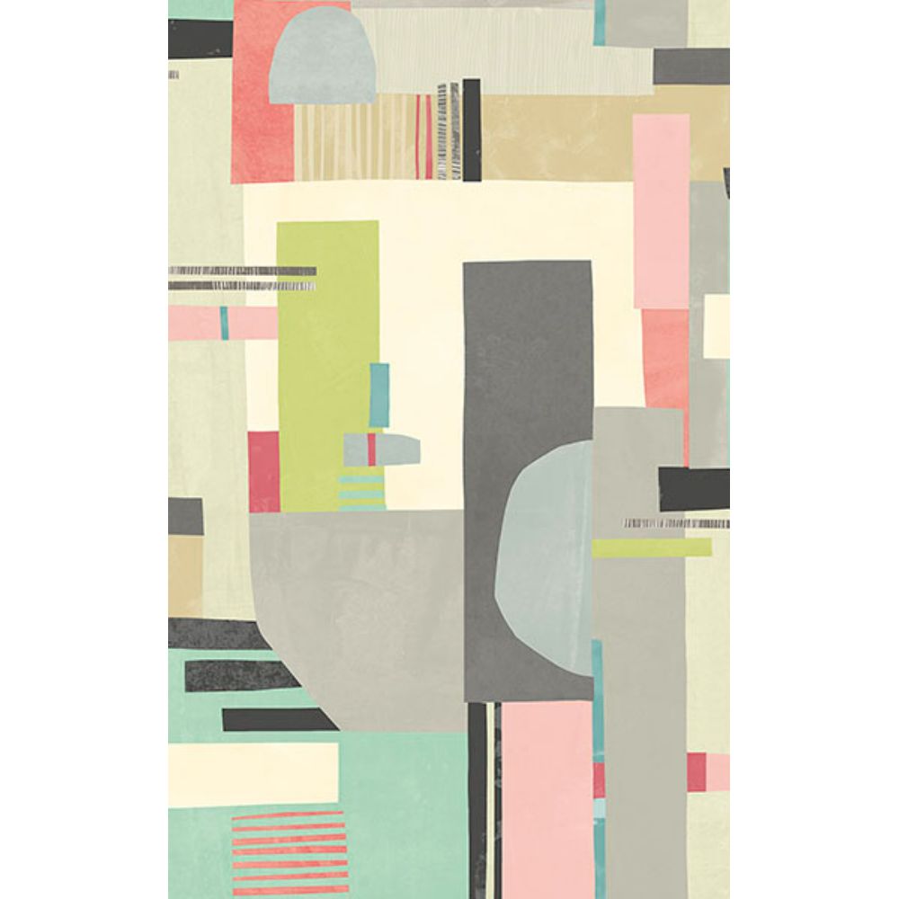 Ohpopsi by Brewster CEP50134W Rhodes Pastel Blocs Wallpaper
