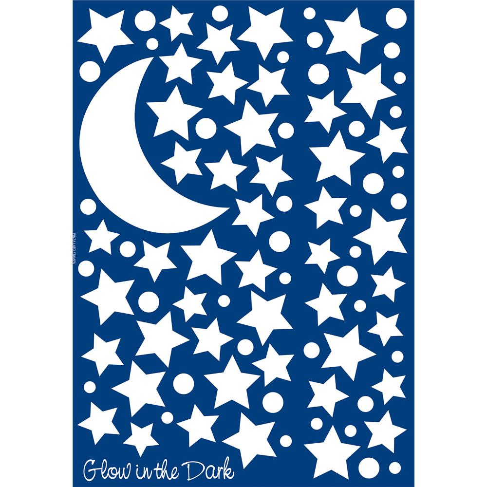 Home Decor Line by Brewster CR-18109 Home Decor Line Starry Night Glow In The Dark Wall Decals