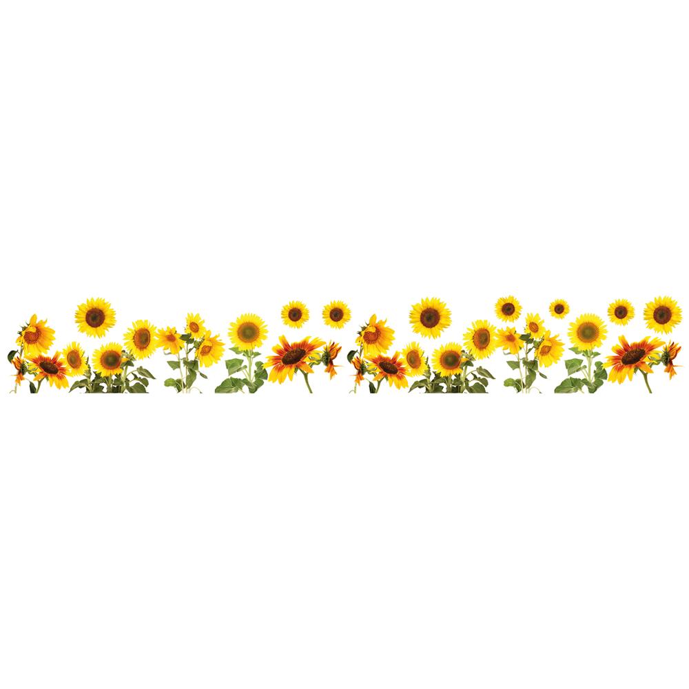 Home Decor Line by Brewster CR-53001 Home Decor Line Sunflowers Border Decal