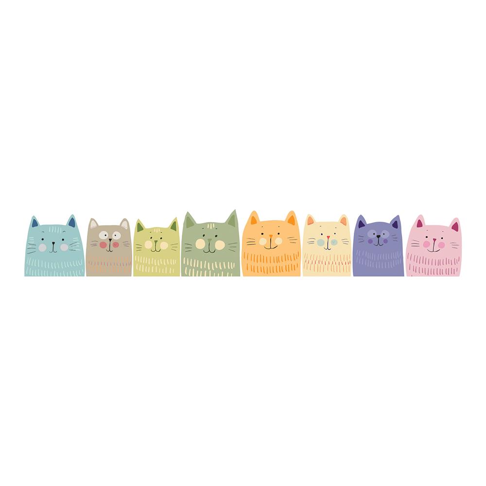 Home Decor Line by Brewster CR-54115 Multicolor Cats Wall Decals