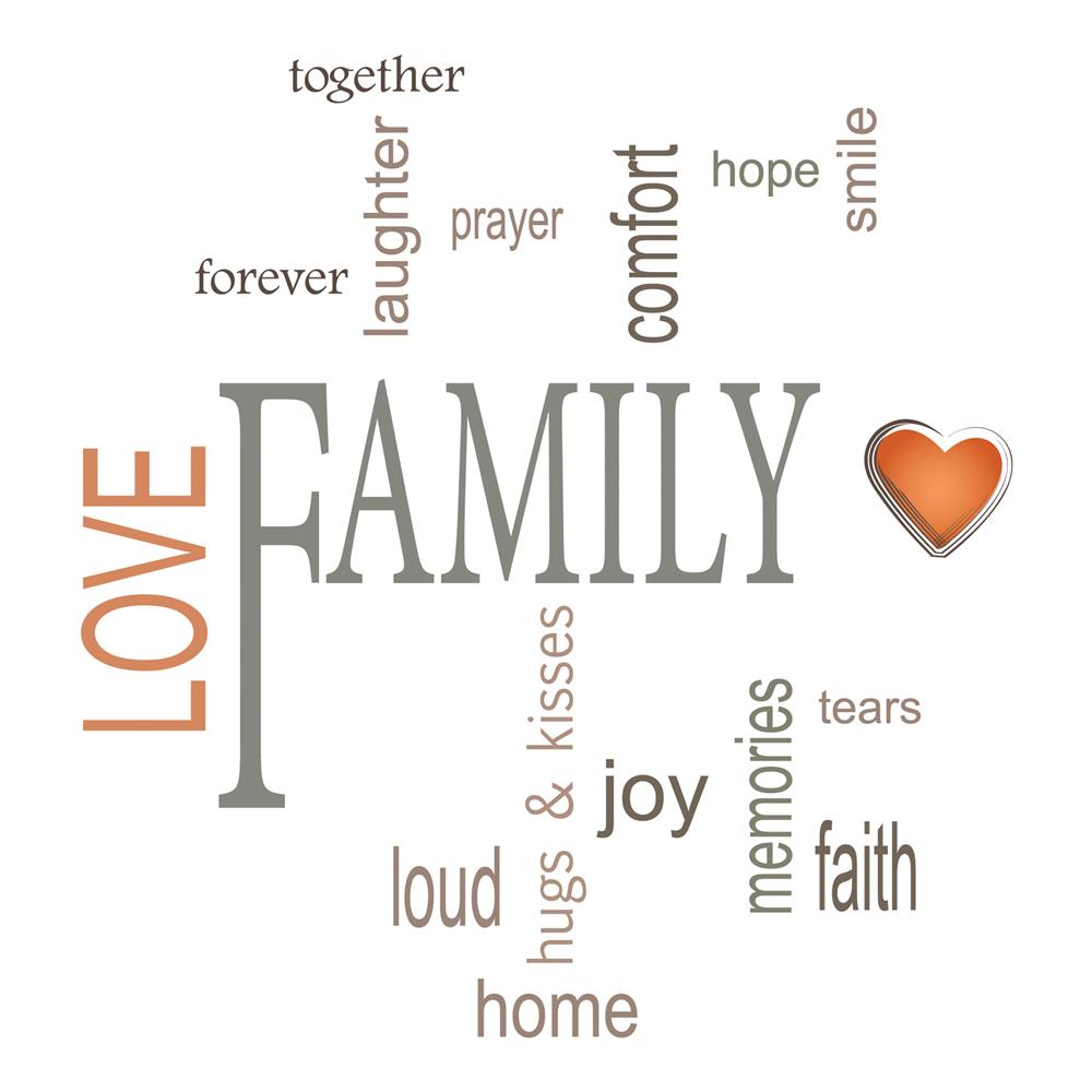 Home Decor Line by Brewster CR-62235 Home Decor Line Family Wall Quotes