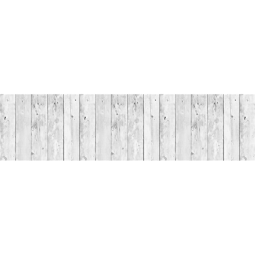 Home Decor Line by Brewster CR-67314 White Wood Backsplash