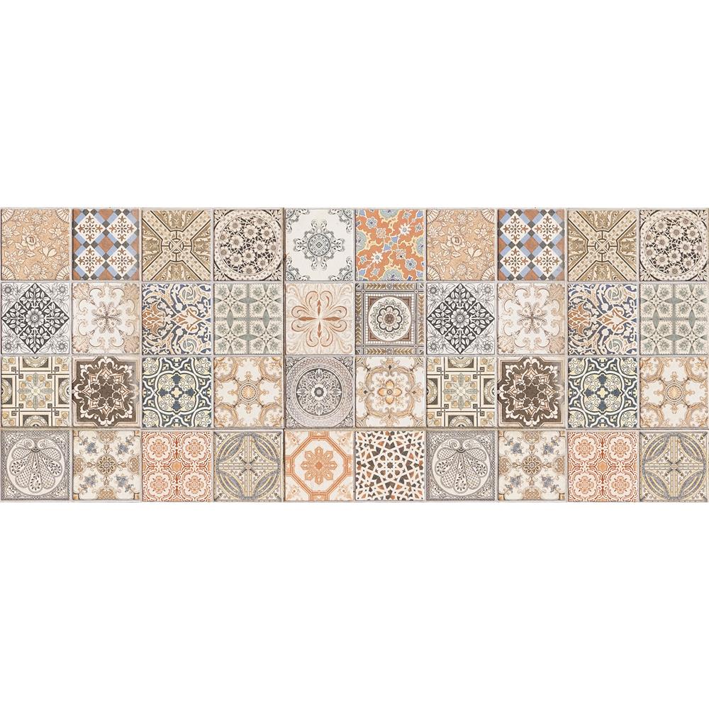 Home Decor Line by Brewster CR-83076 Persian Tiles Vinyl Floor Runner