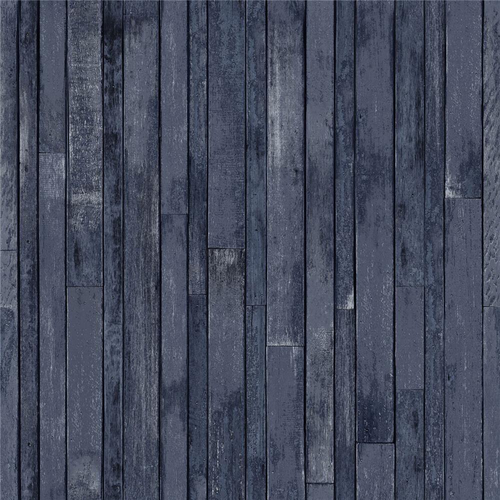 Brewster DD138814 Design Department Azelma Navy Wood Wallpaper
