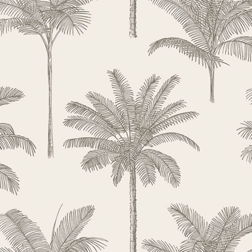ESTA Home by Brewster DD139163 Taj Beige Palm Trees Wallpaper
