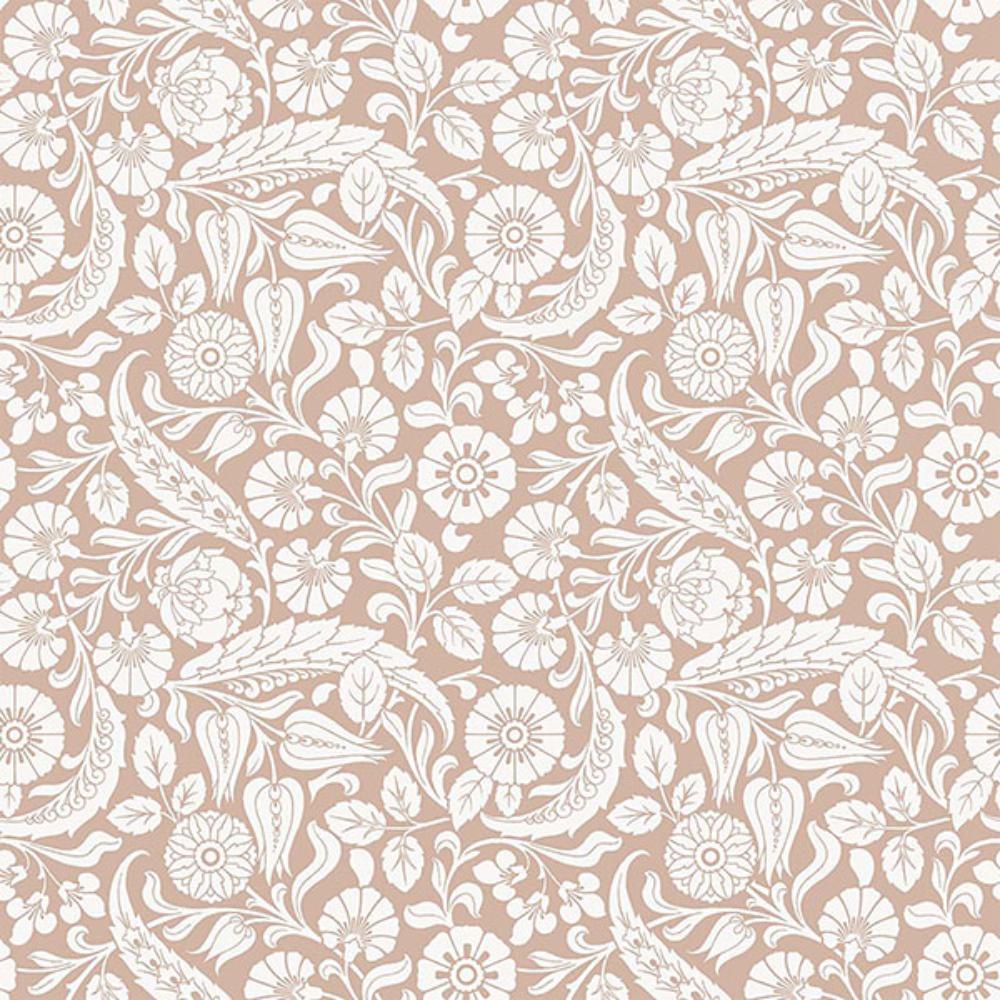 ESTA Home by Brewster DD139330 Cordelia Pink Baroque Blooms Wallpaper