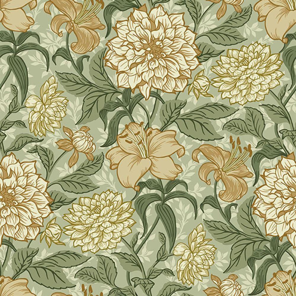 ESTA Home by Brewster DD139379 Persephone Yellow Spring Blossoms Wallpaper