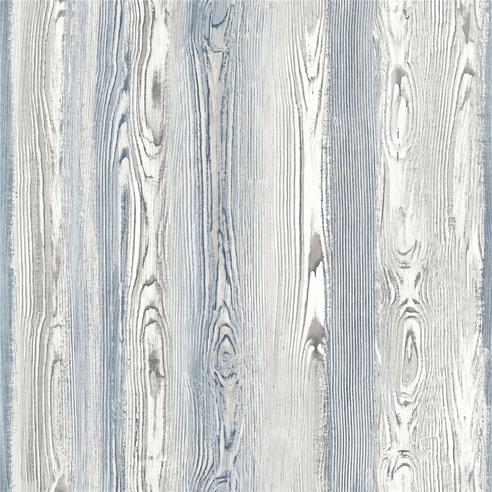 Brewster DD148626 Design Department Cady Blue Wood Panel Wallpaper