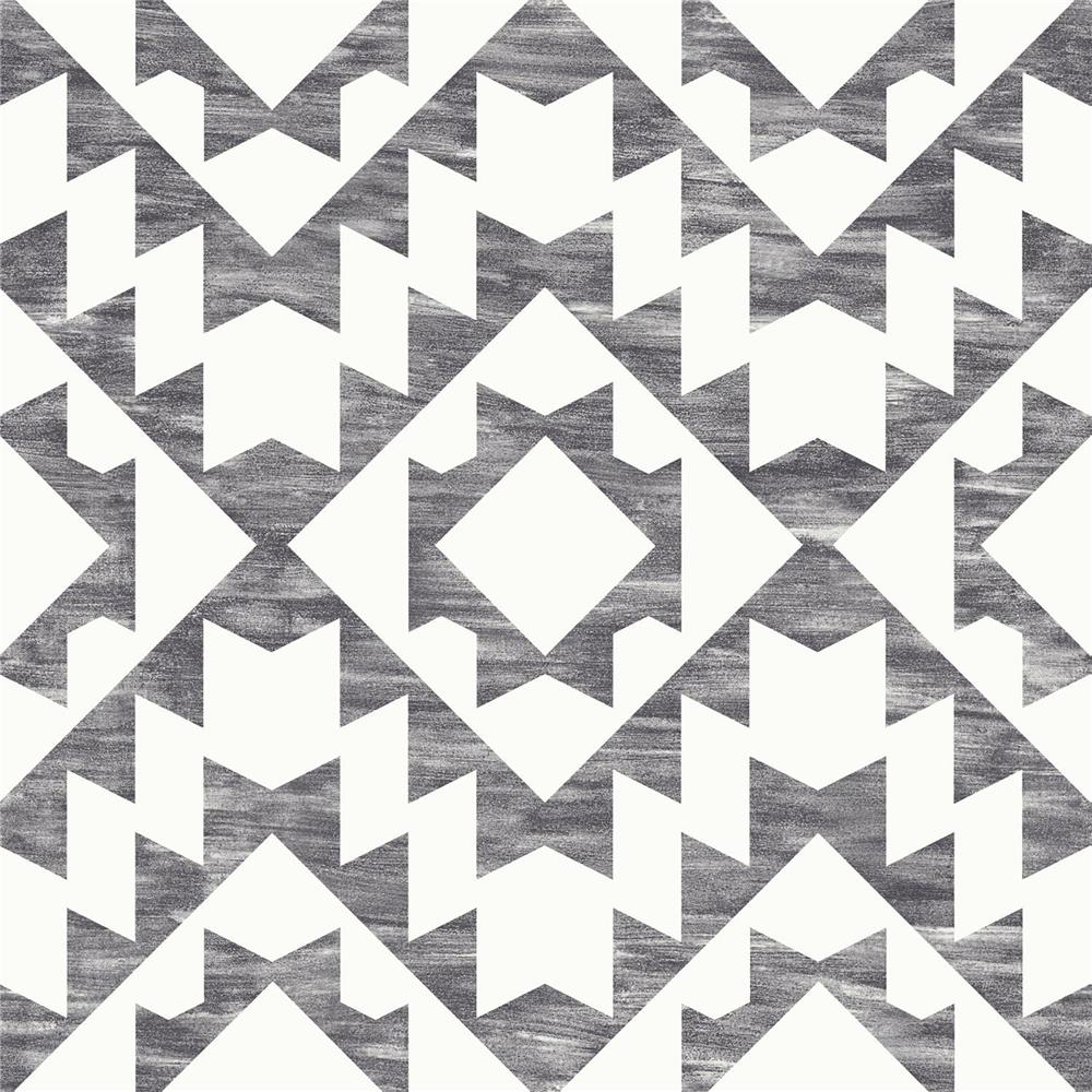 Brewster DD148677 Design Department Fantine Black Geometric Wallpaper