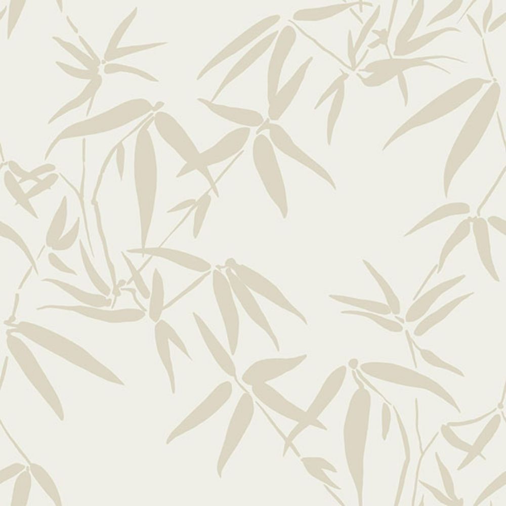 Origin by Brewster DD347735 Guadua Beige Bamboo Leaves Wallpaper