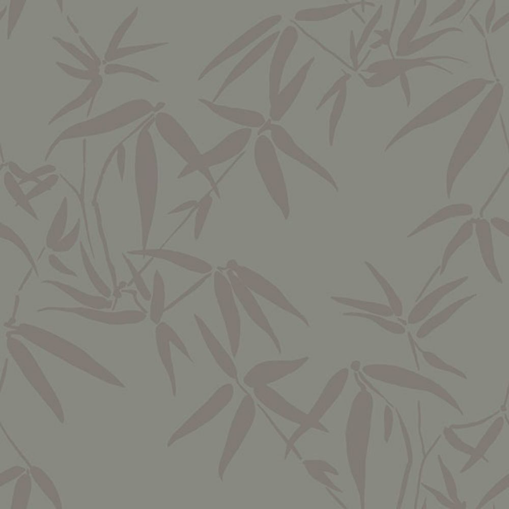 Origin by Brewster DD347739 Guadua Grey Bamboo Leaves Wallpaper