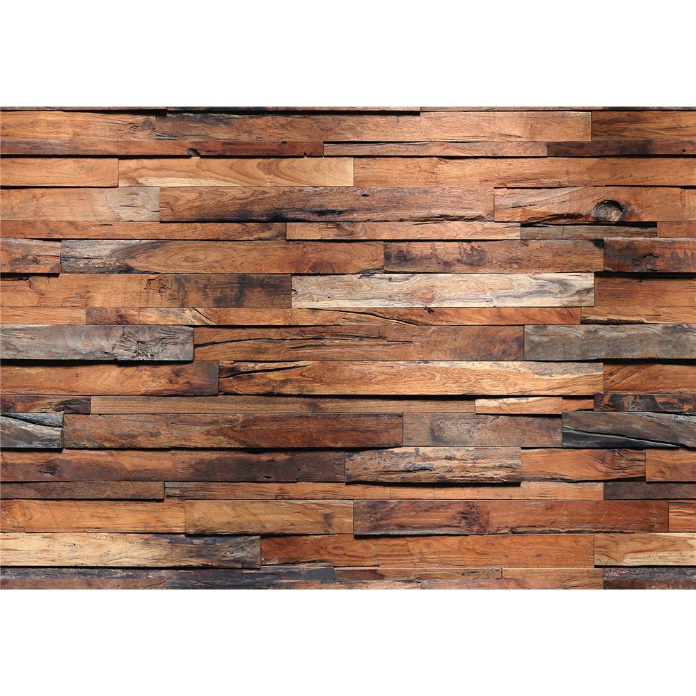 Ideal Décor by Brewster DM150 Reclaimed Wood Wall Mural