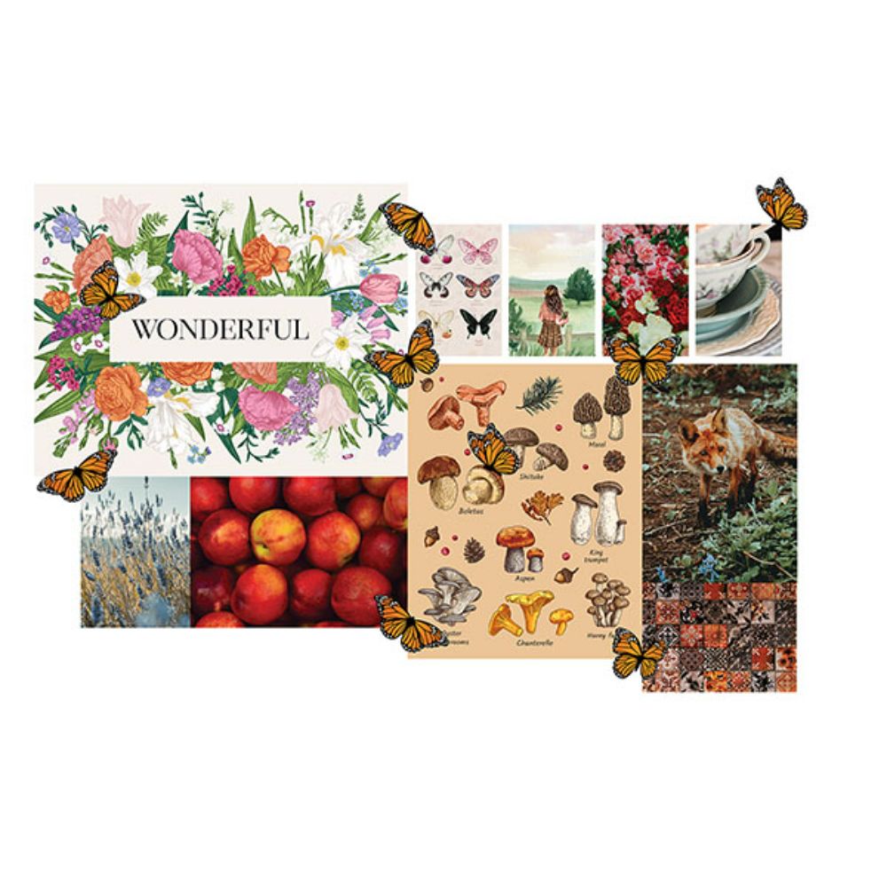 WallPops by Brewster DWPK4924 Cottage-core Collage Wall Decals