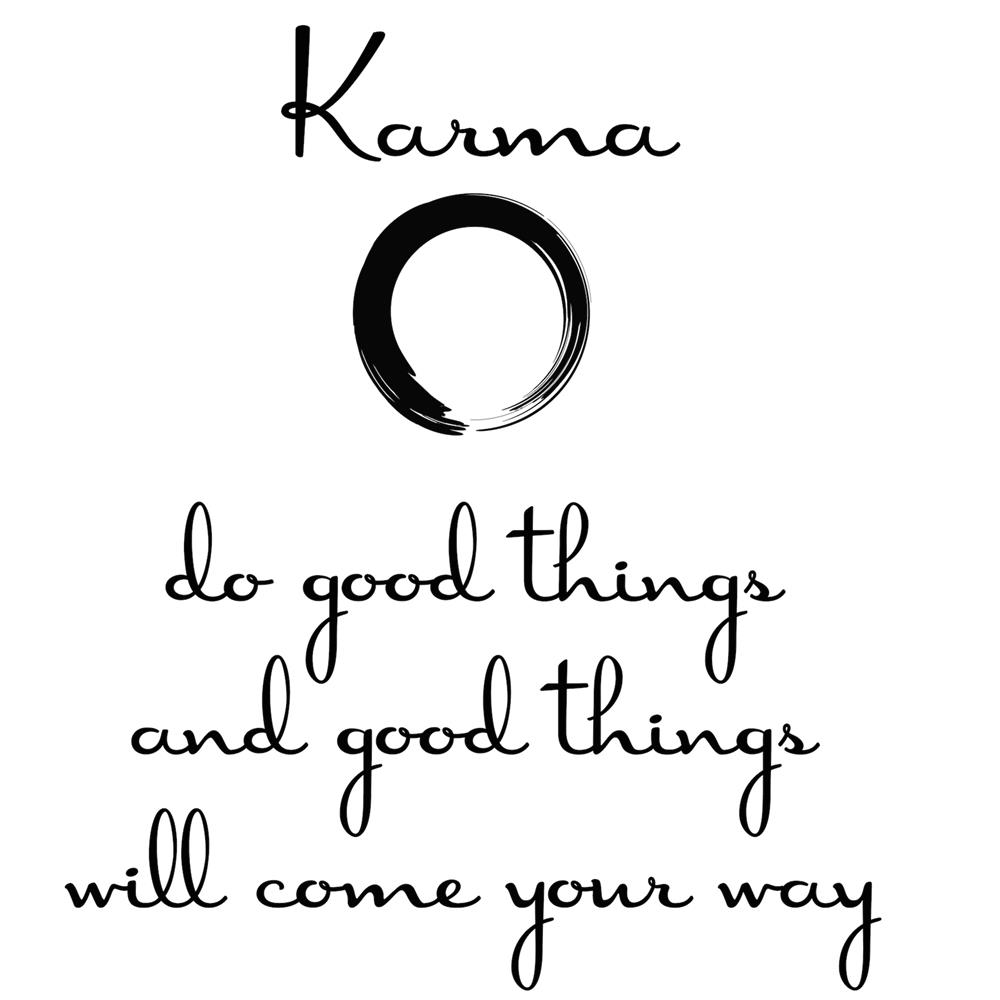 WallPops by Brewster DWPQ2100 Karma Wall Quote