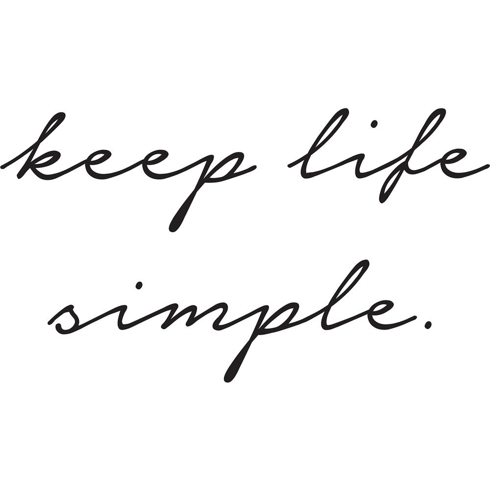 Wallpops by Brewster DWPQ2868 Keep Life Simple Wall Quote