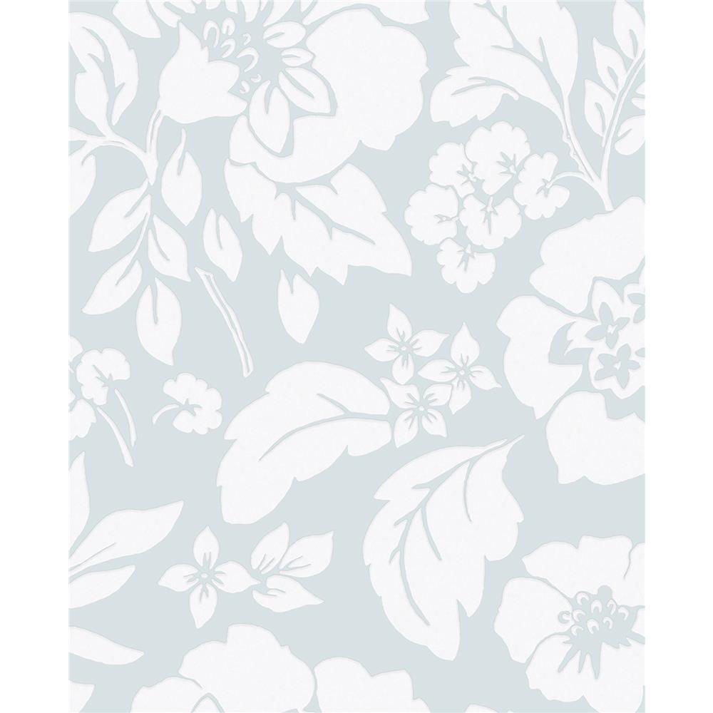 Eijffinger by Brewster Botanical EJ363062 Avens Mint Floral Wallpaper in Mint