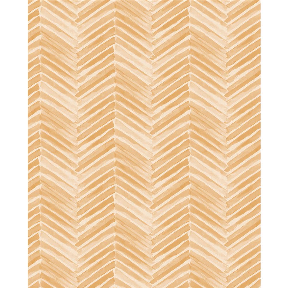 Eijffinger by Brewster Graphics EJ377091 Tilde Wheat Chevron Wallpaper in Wheat