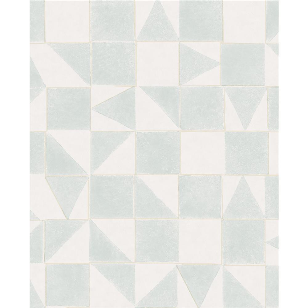 Eijffinger by Brewster Graphics EJ399092 Robyn Grey Geometric Wallpaper in Grey