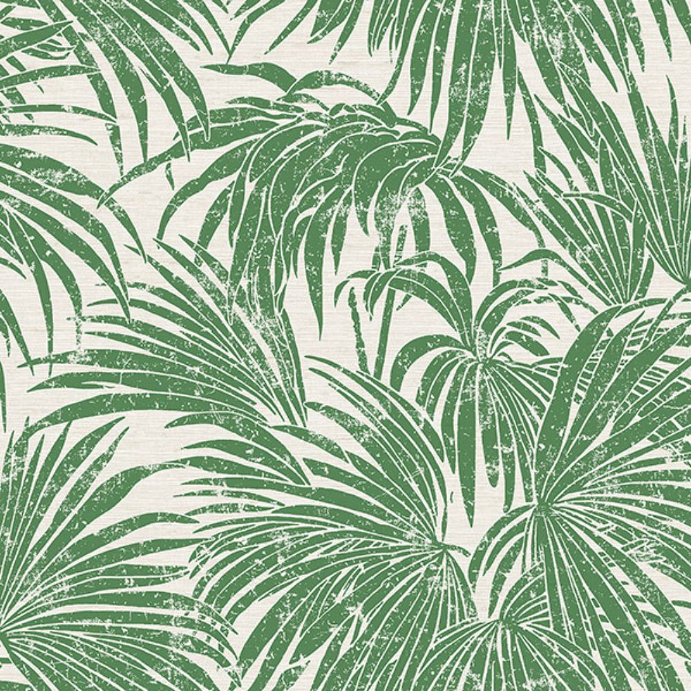 Egypt Sherrod by Brewster ESS6017 Green Cassava Palm Peel & Stick Wallpaper
