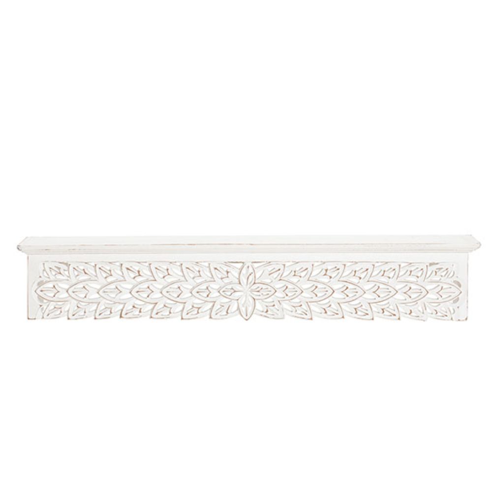 Fetco by Brewster FA3797W Gaudin White 30-in. Decorative Shelf